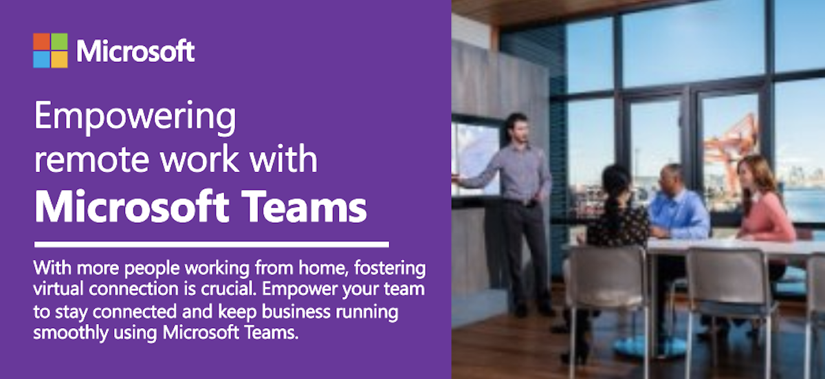 Empowering remote work with Microsoft Teams