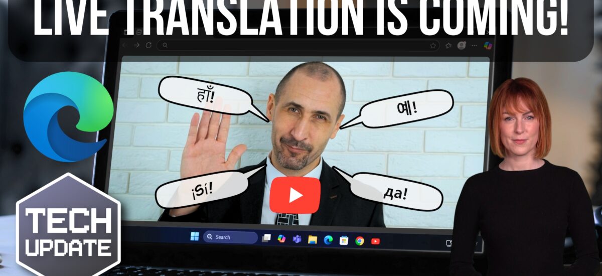 AI audio translation previews in Microsoft Edge